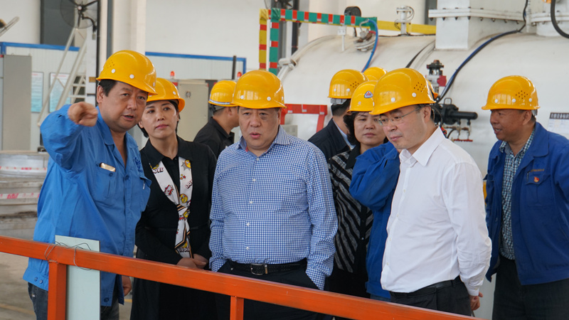 集團(tuán)領(lǐng)導(dǎo)到標(biāo)準(zhǔn)熱處理、電器開關(guān)調(diào)研